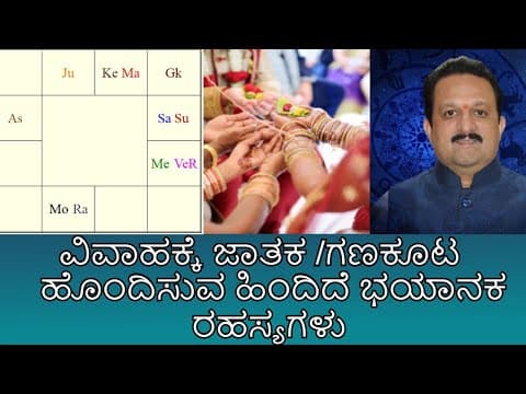 ವಿವಾಹಕ್ಕೆ ಜಾತಕ /ಗಣಕೂಟ ಹೊಂದಿಸುವ ಹಿಂದಿದೆ ಭಯಾನಕ ರಹಸ್ಯಗಳು ! -DKSCORE