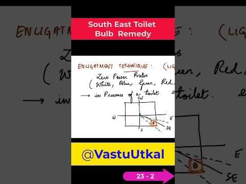 South East toilet bulb remedy |  अग्नि कोण टॉयलेट बल्ब रेमेडी  | #vastu -DKSCORE