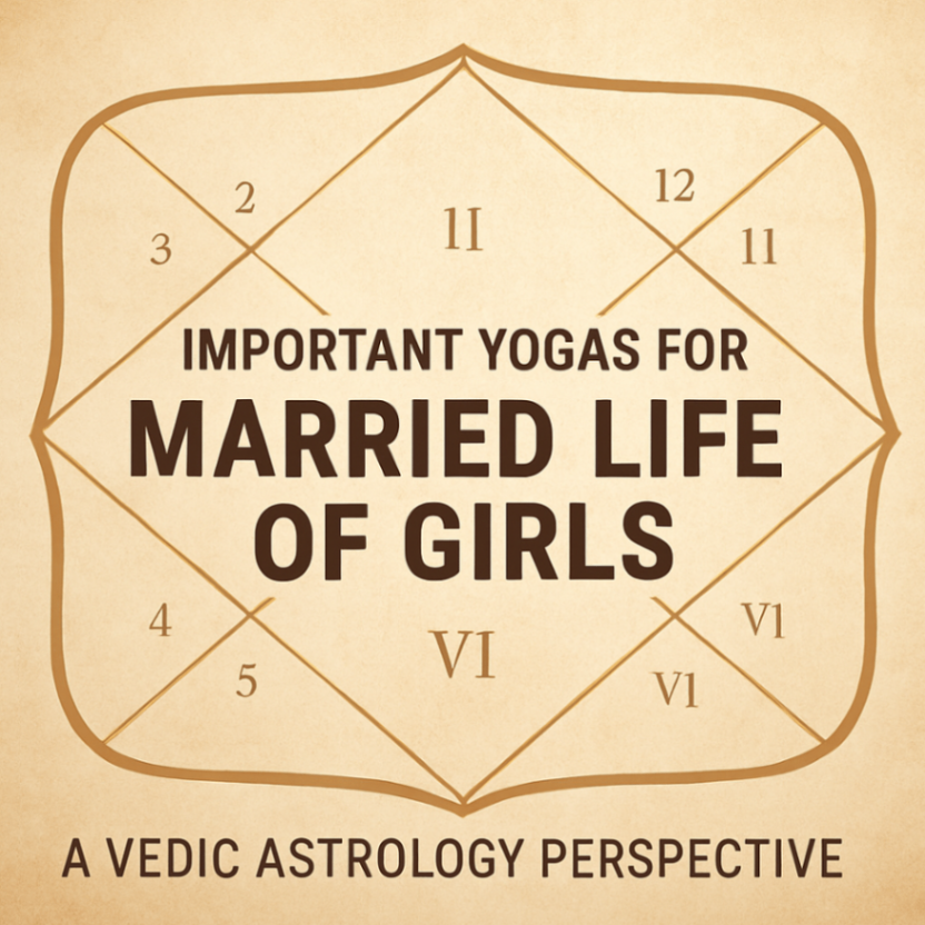 Important Yogas for Married Life of Girls: A Vedic Astrology Perspective -DKSCORE Important Yogas for Married Life of Girls: A Vedic Astrology Perspective -DKSCORE