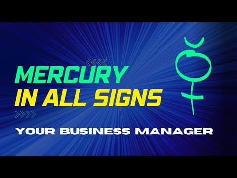 Mercury in Zodiac Signs Influence: Mastering Business Management Strategies -DKSCORE Mercury in Zodiac Signs Influence: Mastering Business Management Strategies -DKSCORE