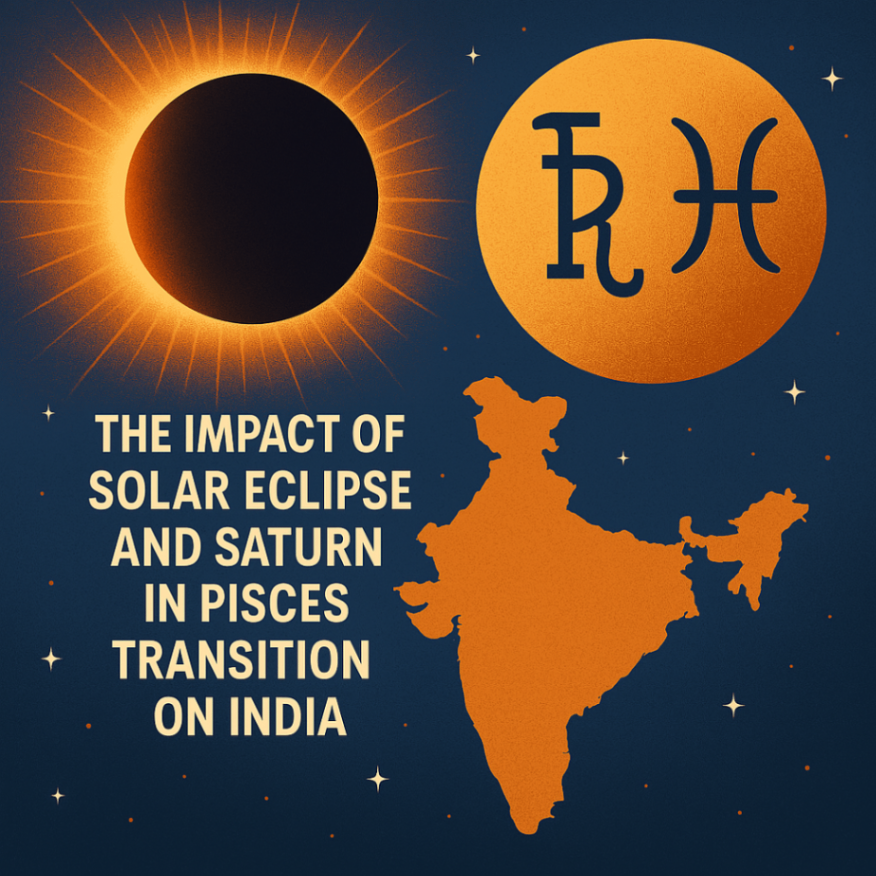 Solar Eclipse and Saturn in Pisces: Astrological Effects on India -DKSCORE Solar Eclipse and Saturn in Pisces: Astrological Effects on India -DKSCORE