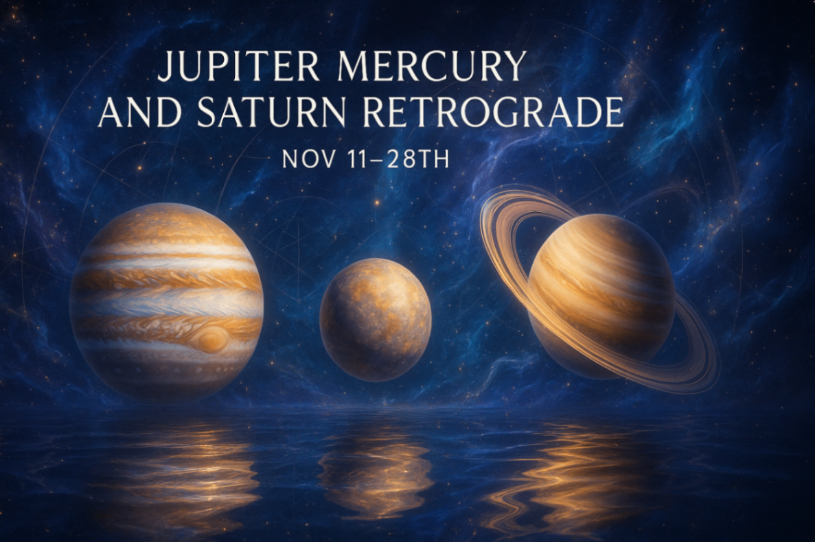 Triple Retrograde Phase: Vedic Insights on Jupiter Mercury and Saturn Retrograde – Nov 11–28th -DKSCORE Triple Retrograde Phase: Vedic Insights on Jupiter Mercury and Saturn Retrograde – Nov 11–28th -DKSCORE